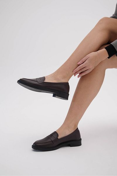 Diardi Brown Low Heeled Women's Loafers - Casual