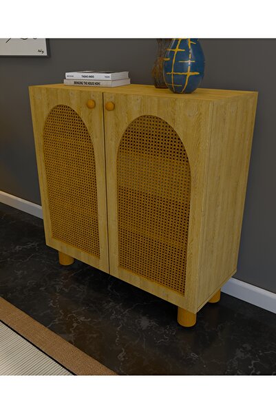 lazzir handle Mdf Bohem Dolap-(MDF 2 KAPAKLI HAZERANLI)-(BEYAZ)-(90 CM GENİŞLİK)-(TOMBUL AYAKLI)