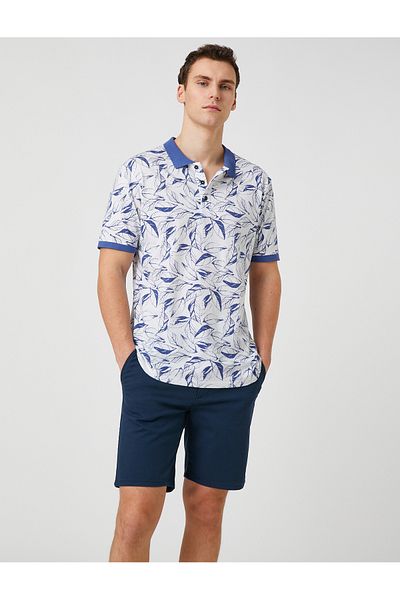 Koton Grundlegende gewebte Shorts mit geknöpfter Tasche und detaillierten Details