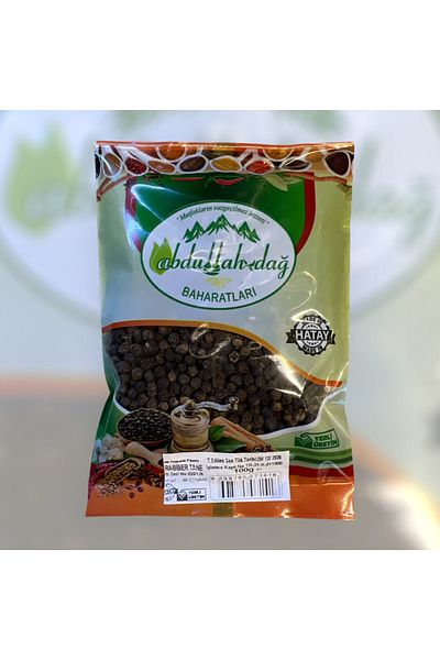 ABDULLAH DAĞ Hatay Local Pure Grain Black Pepper 100 g