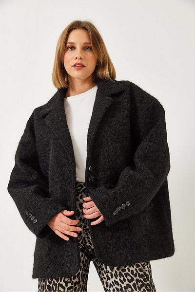 Bianco Lucci Γυναικείο μπουφάν μπλέιζερ με επένδυση Oversize 60261242