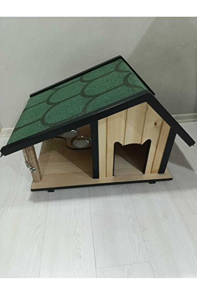 KARDEMİR AHŞAP Kedi evi su gecirmez 70*45 cm