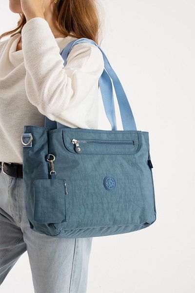 H&D COLLECTİON Geantă de umăr din material impermeabil - 224 cu cadou portofel
