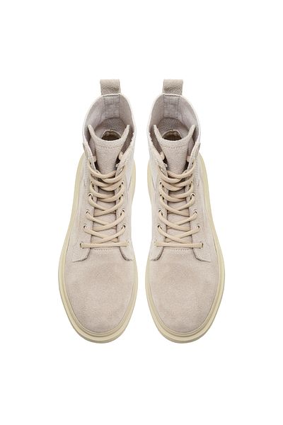 Desa Γυναικείες σουέτ μπότες Amanda Beige