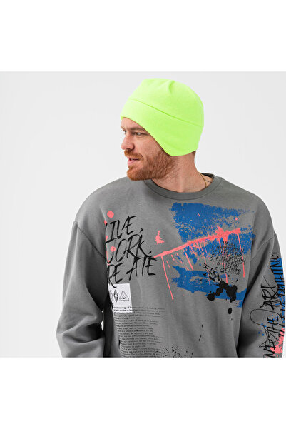 Cosy Club Shop Men's Neon Green Ear Protection Winter Cold-Proof Outdoor Warm...