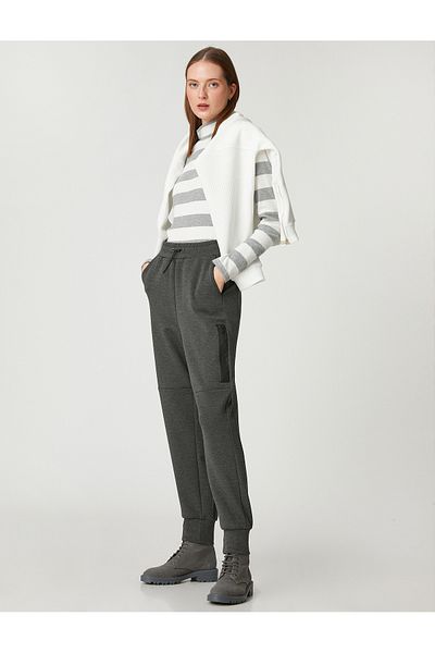 Koton Şahika Ercümen Pocketed Tied Jogger Sweatpants