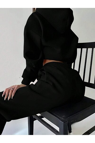 PALPİTO Γυναικείο Σετ Jogger Φούτερ με κουκούλα μεγάλου μεγέθους με στάμπα Olso