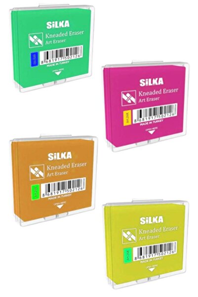 Artlantis Colorful Dough Eraser Boxed 4 Pieces Silka Dough Eraser Drawing Era...