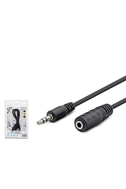 HADRON HDX1004 كابل تمديد TRS AUX مقاس 3.5 ملم بطول 1.2 متر أسود