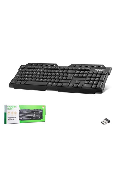 HADRON Nodar Nd864 Kablosuz Multimedia Klavye Q Siyah