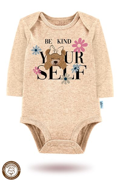 MAHFEL 100% Cotton 3-Piece Organic Printed Snap Fastener Baby Bodysuit