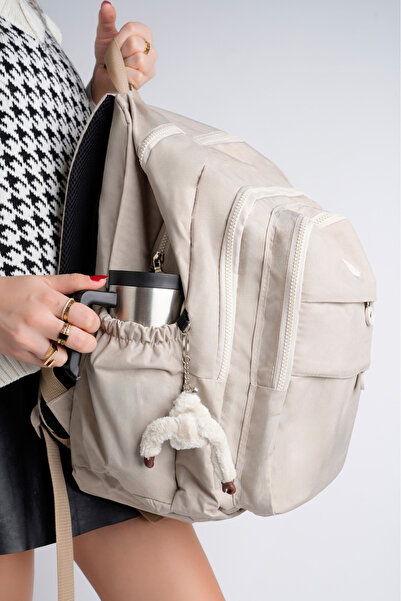 Rosso Collina Unisex Crinkle Fabric Αδιάβροχο μεγάλου μεγέθους σακίδιο ταξιδιού πολλαπλών τμημάτων High School Junior universite