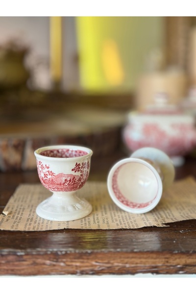 Villeroy & Boch Villeroy Boch Rusticana Antika Porselen Kırmızı Yumurtalık / ...