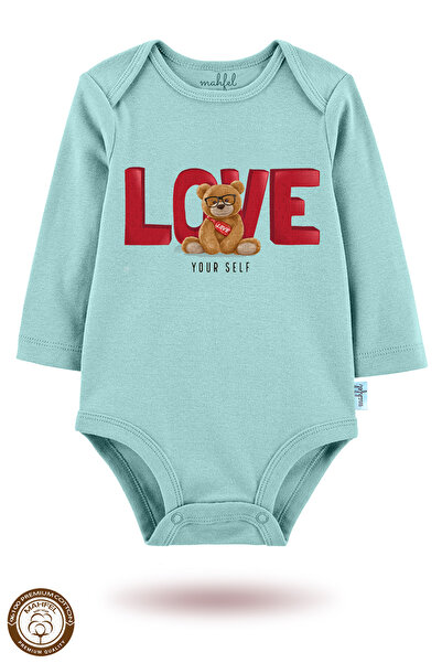 MAHFEL 100% Cotton 3-Piece Organic Printed Snap Fastener Baby Bodysuit