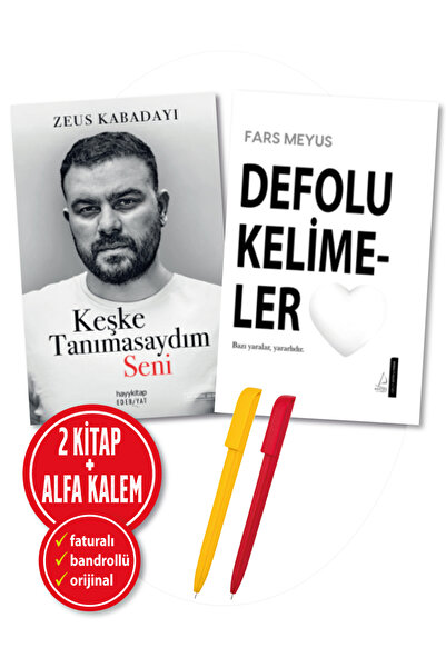 hayykitap Alfa Kalem+Keşke Tanımasaydım Seni (Zeus Kabadayı)+De-folu Kelimele...