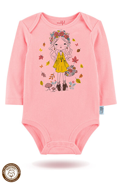 MAHFEL 3-Piece 100% Cotton Organic Printed Snap Fastener Baby Bodysuit