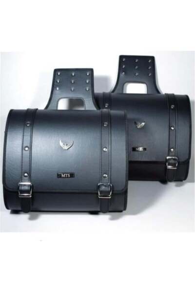 Genel Markalar Yan Deri Heybe Takım Siyah