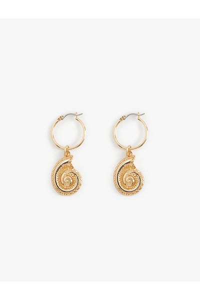 Koton Sea Shell Shaped Dangle Earrings