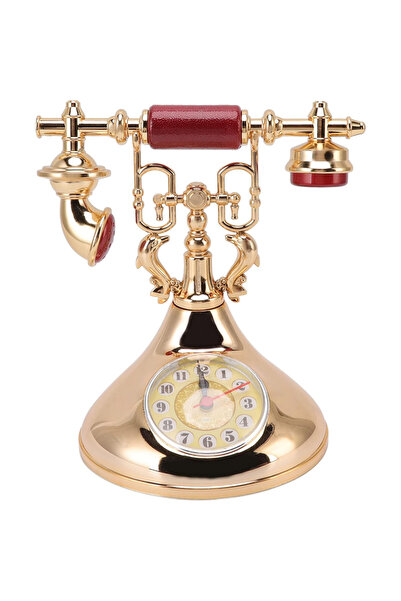 DEKORANLA Şık Vintage Masa Saati, Klasik Tasarım, Hediyelik ve Süs Eşyası