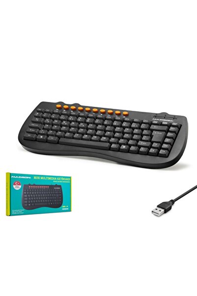 HADRON Hd823a Mini Multımedıa Kablolu Q Klavye Siyah