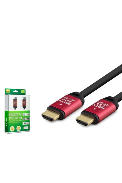 HADRON Hdx2038 Hdmi Kablo Pvc 4K Od8.0 3M Siyah