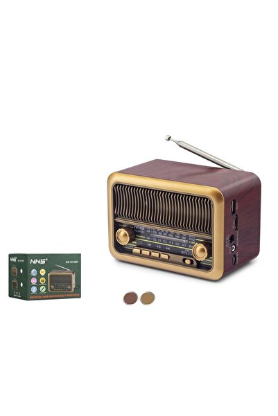 NNS Ns3315Bt Bluetooth Nostalji Speaker 140*82*94mm
