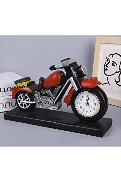 Sensoria Polyester Masa Üstü Motosiklet Masa Saati Lüks Hediyelik Süs Eşyası