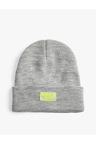 Koton Orgu Beanie Basic Еластична етикетка Детальніше