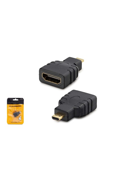 HADRON Hdx1267 Mıcro Hdmı (M) To Hdmı (F) Adaptör Siyah
