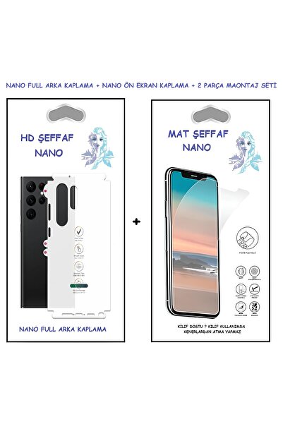 tkgz Oppo FİND X8 PRO MAT ŞEFFAF Nano Ekran Koruyucu + FULL Arka Kaplama Ultr...