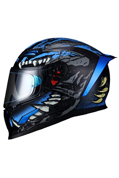 Sway 817 Blue Beast Full Face Motosiklet Kaskı