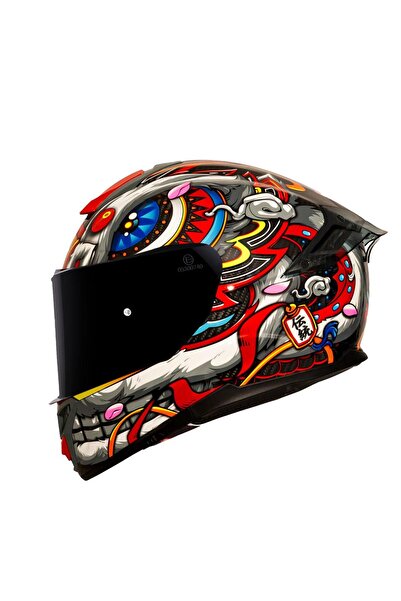 Sway 861 Carbon Desing Full Face Motosiklet Kaskı