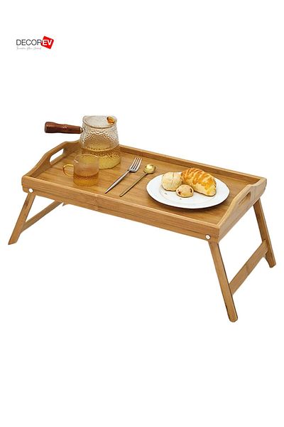 decorev Bamboo Bed Enjoyment Tray with Folding Legs (50Cm*30Cm)
