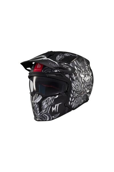 MT Streetfighter Sv Hrllish B2 Mat Çene Açılır Kask
