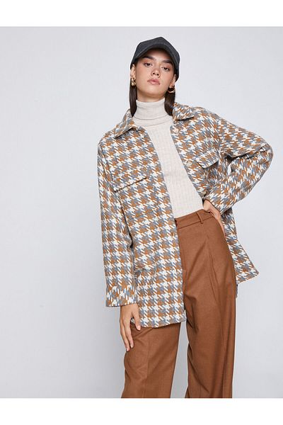 Koton Jachetă cu model picior de găină
