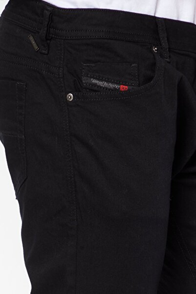 Diesel Men Thommer Slim Fit Solid Denim Jeans, Black