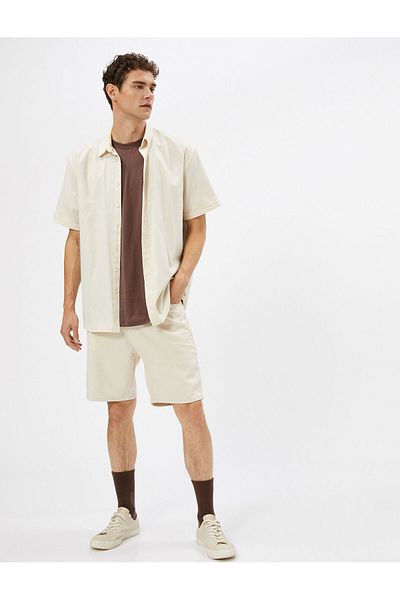 Koton Džínové kraťasy Bermuda Button Pocket Detailed Cotton