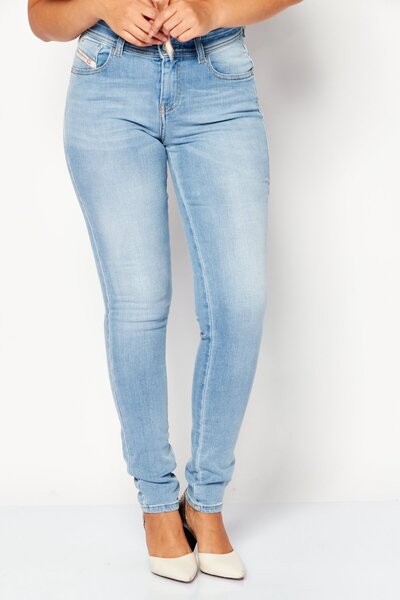 Diesel Women 2017 SLANDY Super Skinny Fit Wash Stretchable Jeans, Blue