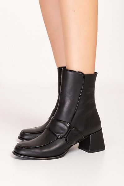 Gondol Cizme elegante de damă din piele naturală cu toc gros Ss.145