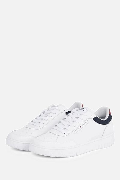Tommy Hilfiger Basketball-Trainingssneaker für Herren – Weiß