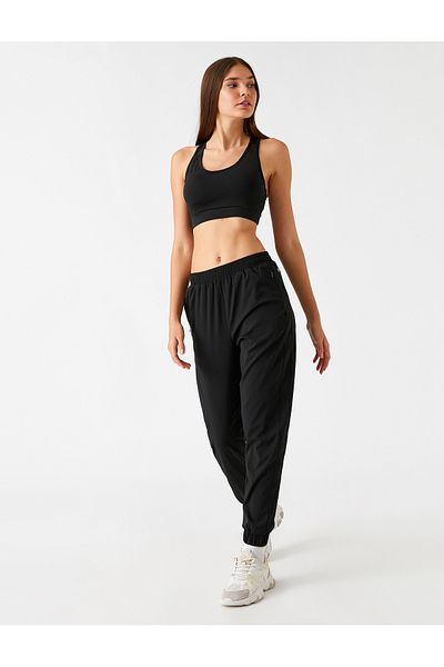 Koton Woven Jogger Sweatpants with Zipper Pockets