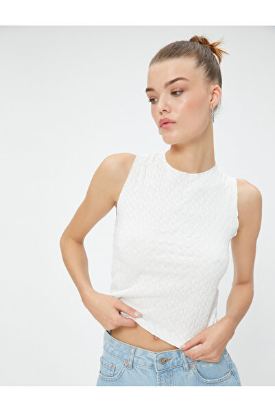 Koton Mini Kot Şort Yırtık Cep Detaylı Normal Bel