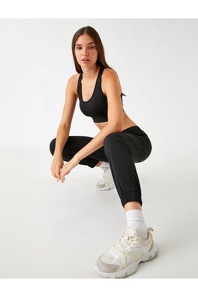 Koton Woven Jogger Sweatpants with Zipper Pockets