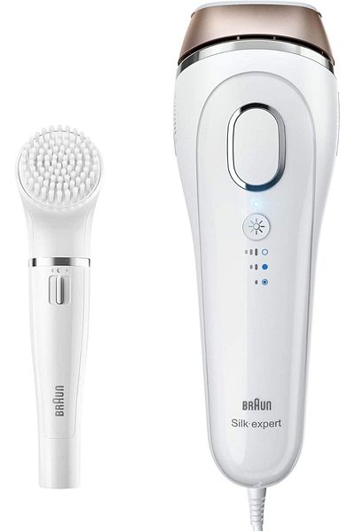 Braun Depilator Silk-Expert IPL BD5008, SensoAdapt Skin Tone Sensor + Facial Cleansing Brush