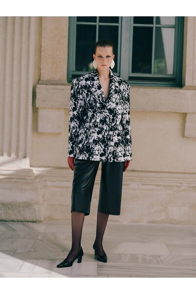 Nocturne Desenli Kruvaze Ceket