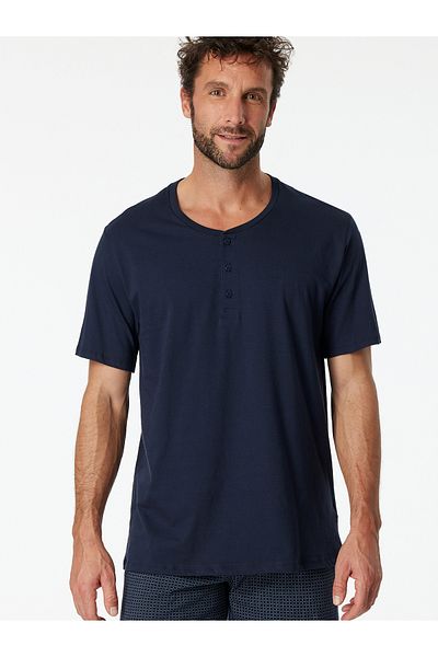 Schiesser Pyjamaoberteil T-shirt Mix & Relax Schlaf-oberteil Nachthemd Sleepshirt