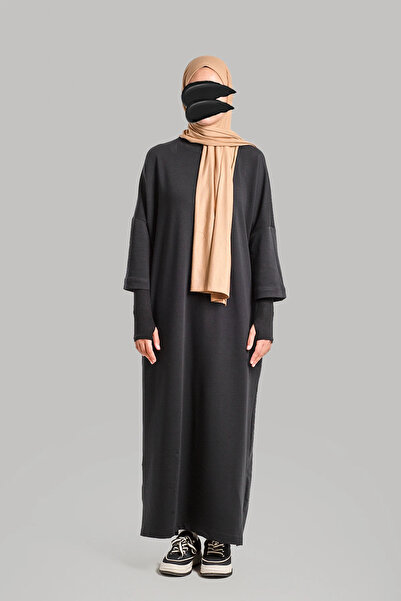 Lemaye Active Spor Sweat Elbise – Siyah