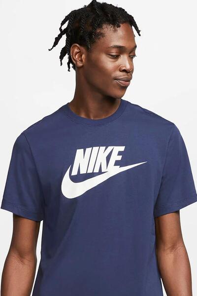 Nike Tricou unisex Futura Swoosh Logo - Bleumarin