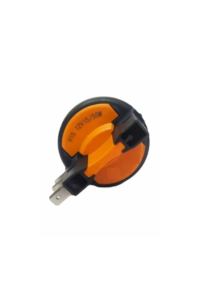 SKAUTO 12v H15 15/55w Uzun ve Gündüz Farı Ampulü (1 ADET) Halojen Ampuldür (STANDART SARI RENK YANAR)
