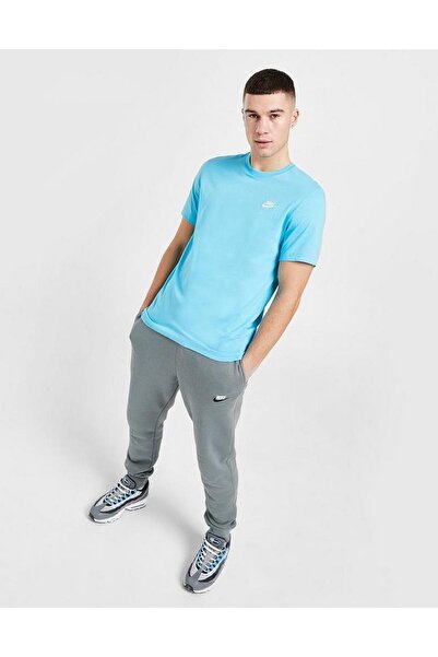 Nike Αθλητικά ρούχα Βαμβακερό Unisex κοντομάνικο μπλουζάκι Unisex γαλάζιο μπλουζάκι